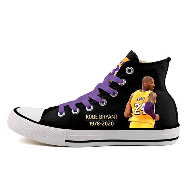Women's And Youth Lakers Kobe Bryant Repeat Print High Top Sneakers 010 ...