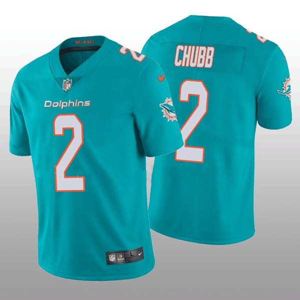 Men's Miami Dolphins #2 Bradley Chubb 2022 Aqua Vapor Untouchable ...