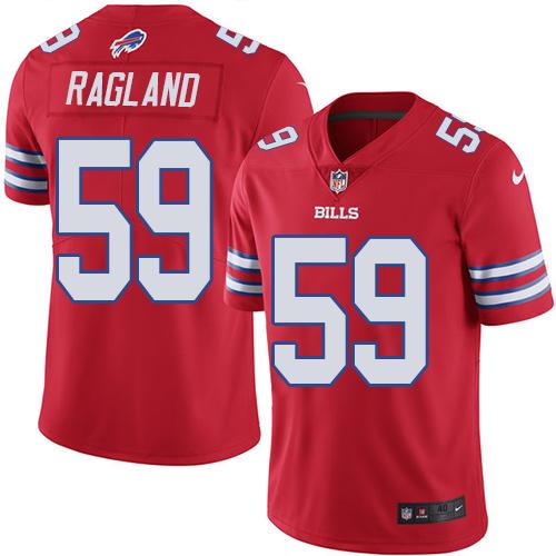 Nike Bills #59 Reggie Ragland Red Men's Stitched NFL Elite Rush Jersey