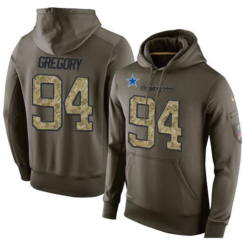 NFL Men's Nike Dallas Cowboys #94 Randy Gregory Stitched Green Olive ...