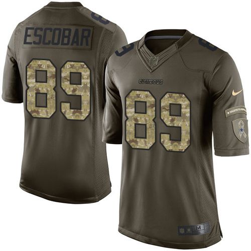 Nike Cowboys #89 Gavin Escobar Green Men's Stitched NFL Limited Salute To Service Jersey