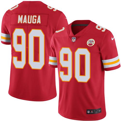 Nike Chiefs #90 Josh Mauga Red Men's Stitched NFL Limited Rush Jersey