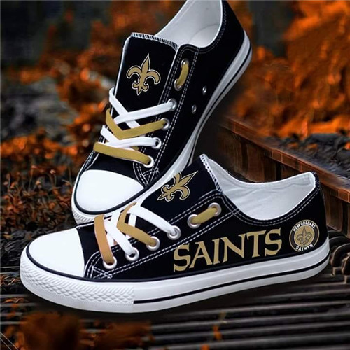 Men's NFL New Orleans Saints Repeat Print Low Top Sneakers 003 [NFL ...