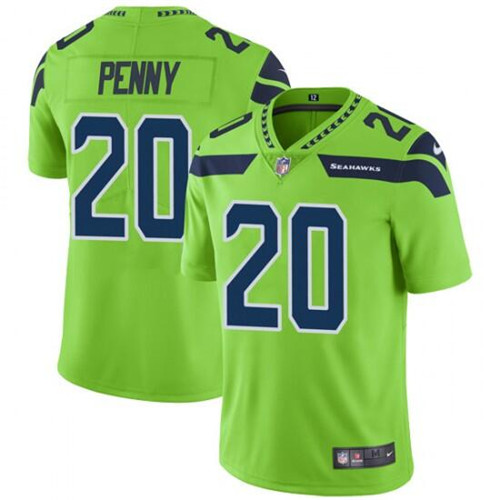 Men's Seattle Seahawks #20 Rashaad Penny Green Vapor Untouchable Limited Stitched NFL Jersey