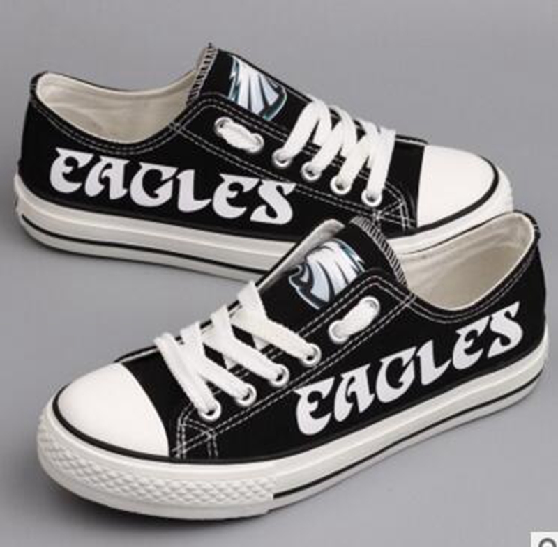 All Sizes NFL Philadelphia Eagles Repeat Print Low Top Sneakers