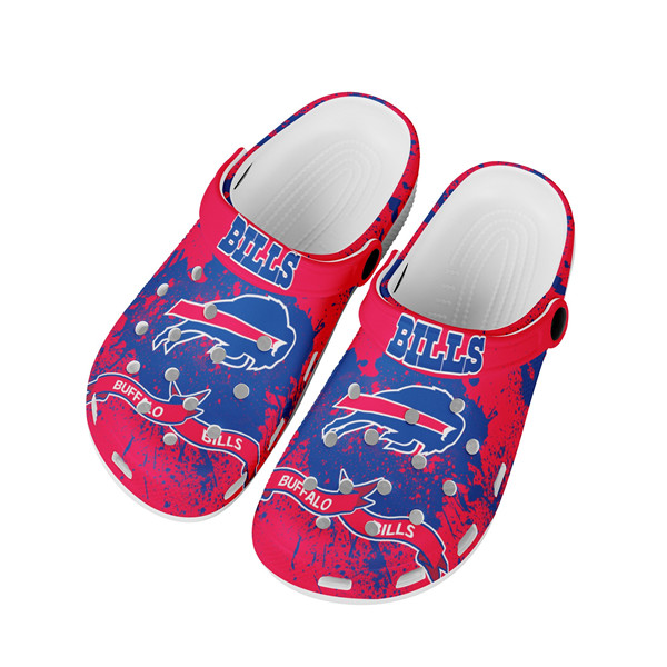 Men's Buffalo Bills Bayaband Clog Shoes 002