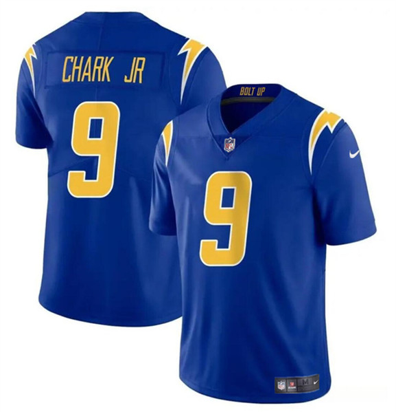 Men's Los Angeles Chargers #9 DJ Chark Jr Royal 2024 Vapor Limited Football Stitched Jersey