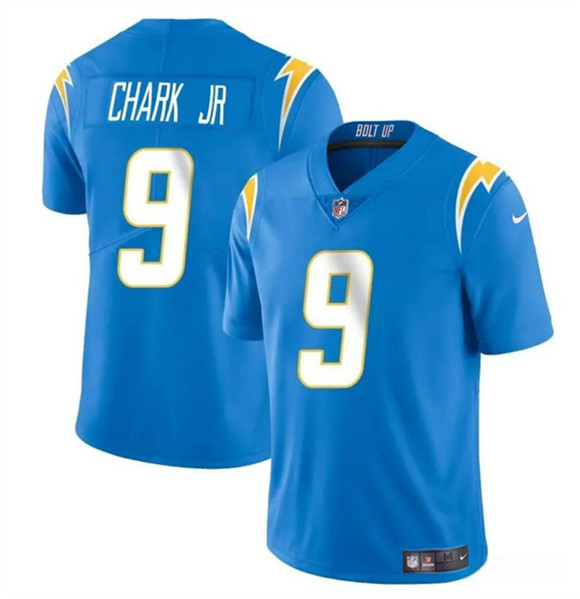 Men's Los Angeles Chargers #9 DJ Chark Jr Blue 2024 Vapor Limited Football Stitched Jersey