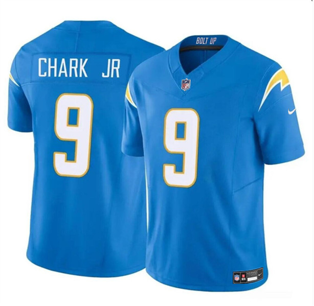 Men's Los Angeles Chargers #9 DJ Chark Jr Blue 2024 F.U.S.E. Vapor Limited Football Stitched Jersey