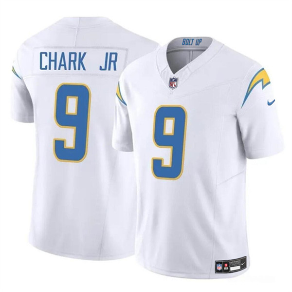 Men's Los Angeles Chargers #9 DJ Chark Jr White 2024 F.U.S.E. Vapor Limited Football Stitched Jersey