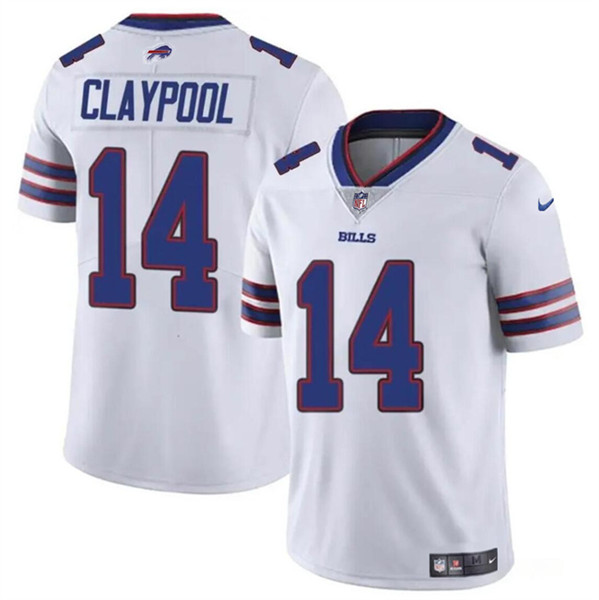 Men's Buffalo Bills #14 Chase Claypool White 2024 Vapor Untouchable Limited Football Stitched Jersey