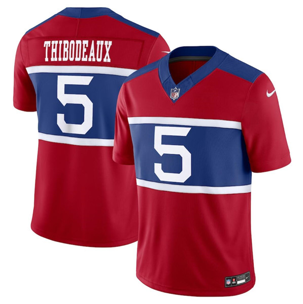 Men's New York Giants #5 Kayvon Thibodeaux Century Red Alternate Vapor F.U.S.E. Limited Football Stitched Jersey