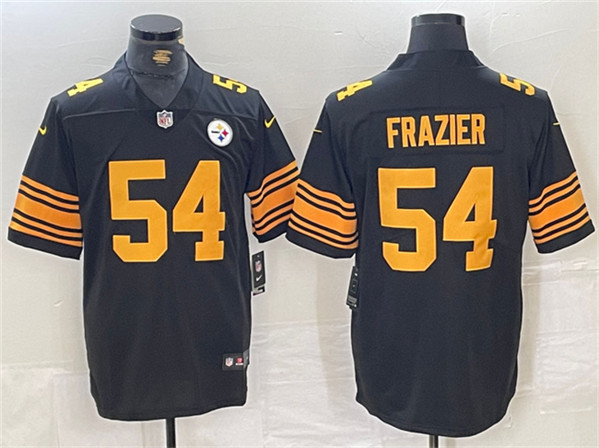 Men's Pittsburgh Steelers #54 Zach Frazier Black Color Rush Untouchable Limited Football Stitched Jersey