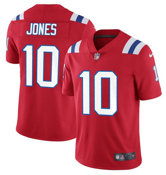 Men's New England Patriots #10 Mac Jones 2021 Red Vapor Untouchable ...