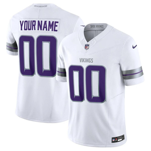 Men's Minnesota Vikings Customized White F.U.S.E. Winter Warrior Limited Football Stitched Jersey (Check description if you want Women or Youth size)