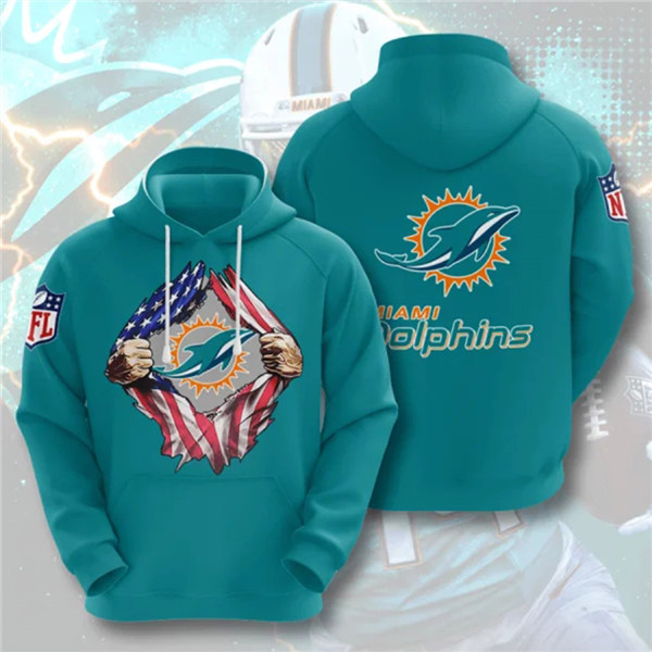 Men's Miami Dolphins Aqua 3D Trending T-Shirt NFL Hoodie [NikeNFL ...