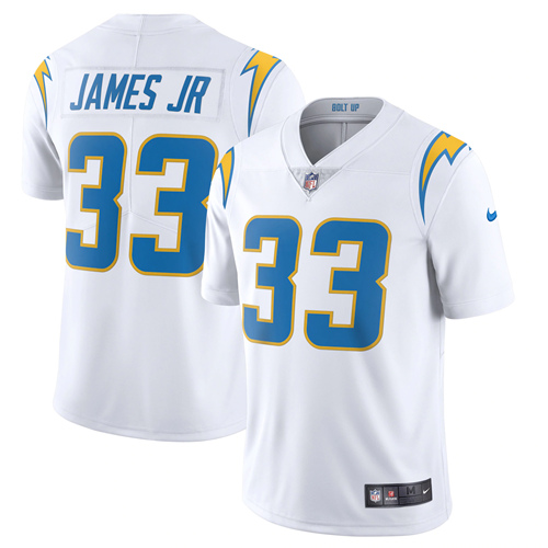 Men's Los Angeles Chargers #33 Derwin James 2020 White Stitched NFL ...