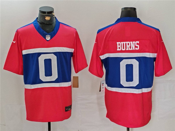 Men's New York Giants #0 Brian Burns Century Red Alternate Vapor F.U.S.E. Limited Football Stitched Jersey