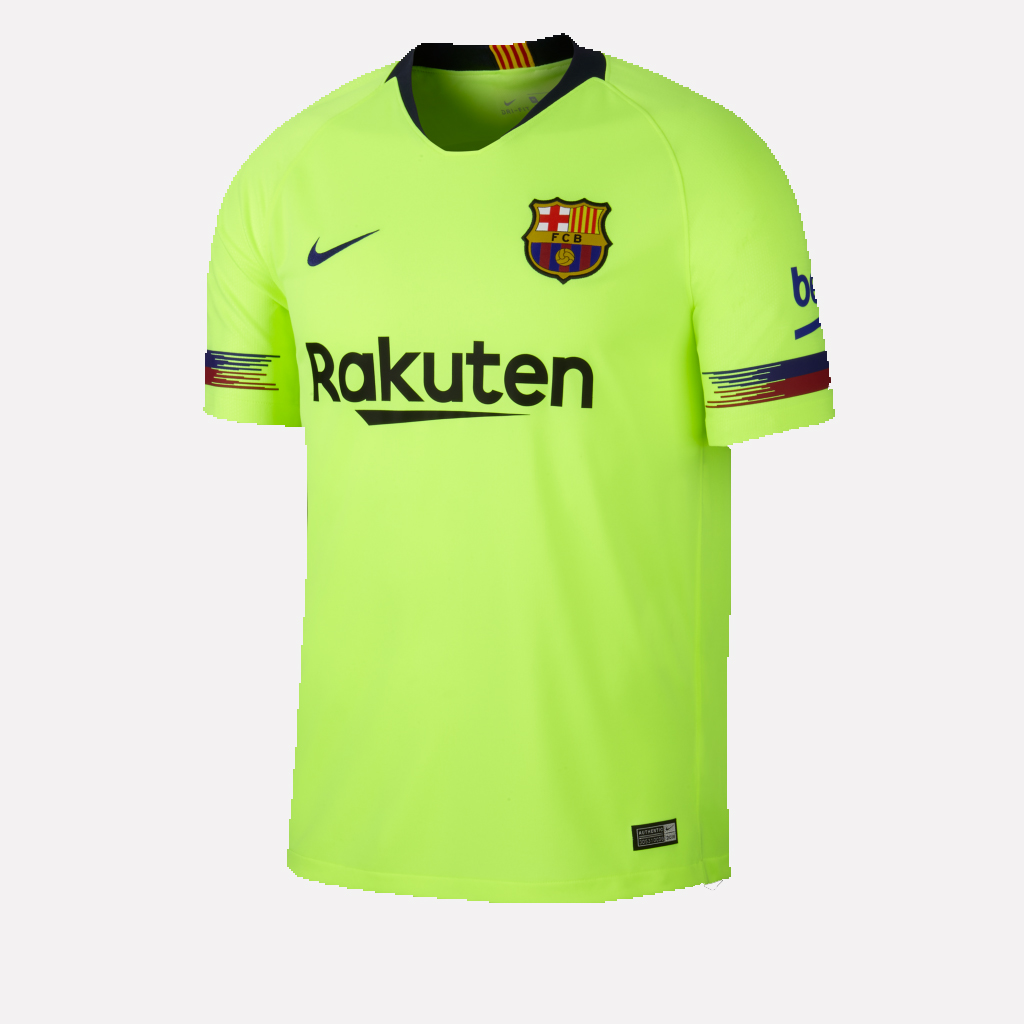 Men's Barcelona Green 2018-19 Away Soccer Jersey [Soccer_Club_Barcelona ...