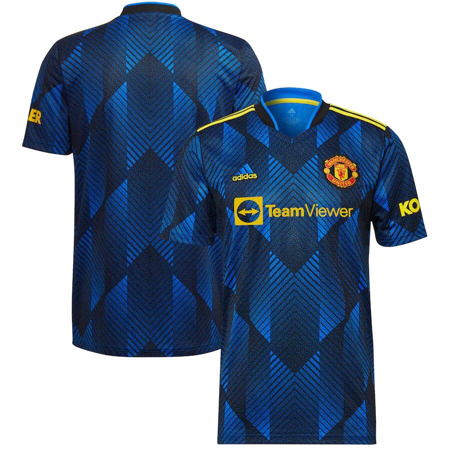 Men's Manchester United Blue Soccer Club Jersey