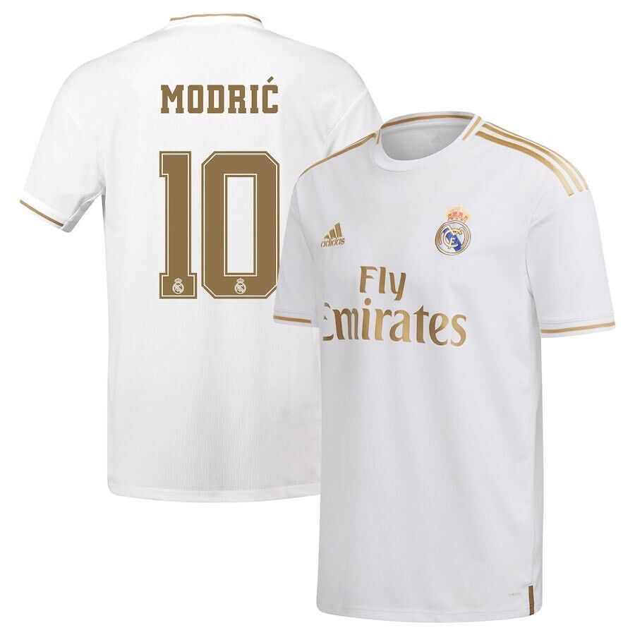 Men's Real Madrid #10 Luka Modric White Soccer Jersey 003