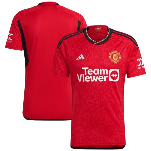Men's Manchester United Red 2023-24 Home Soccer Jersey Suit