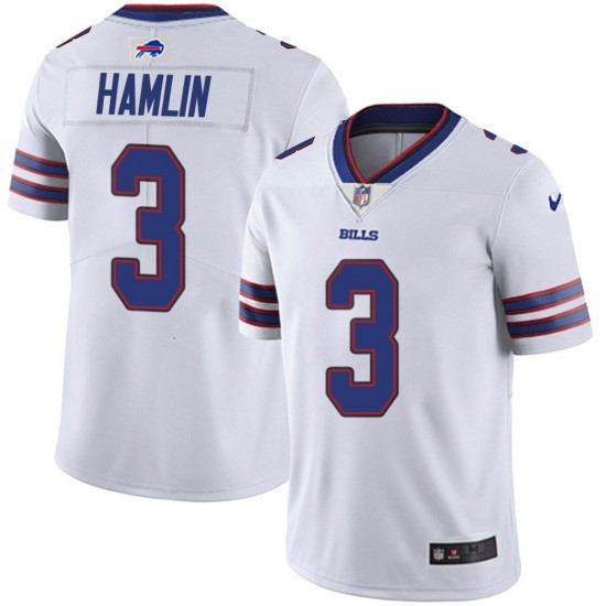 : Damar Hamlin Jersey #3 Buffalo Custom Stitched Blue