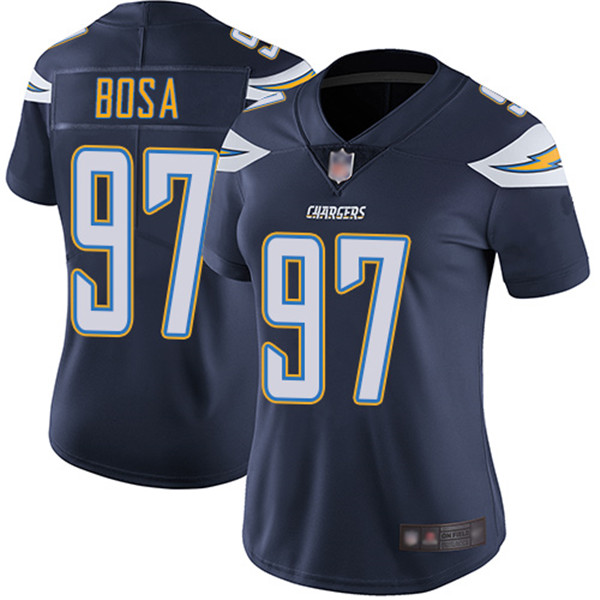 Women's Los Angeles Chargers #97 Joey Bosa Navy Vapor Untouchable Limited Stitched Jersey(Run Small)