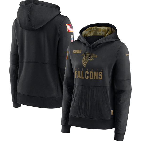 Women's Atlanta Falcons 2020 Black Salute To Service Sideline ...