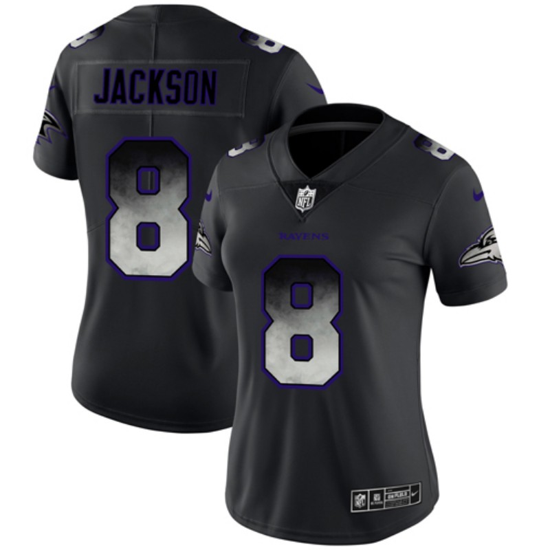 Women S Baltimore Ravens 8 Lamar Jackson Black Vapor Untouchable Limited Nfl Jersey [nike Women