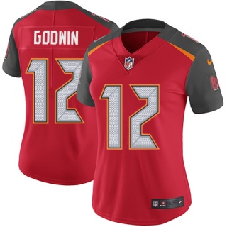 Women's Tampa Bay Buccaneers #12 Chris Godwin Red Vapor Untouchable Limited Stitched NFL Jersey(Run Small)