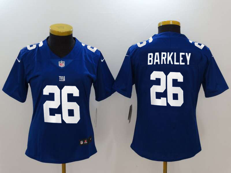 men's new york giants saquon barkley nike royal team color vapor untouchable limited jersey