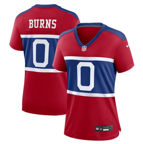 Women's New York Giants #0 Brian Burns Century Red Alternate Vapor Limited Football Stitched Jersey(Run Small)