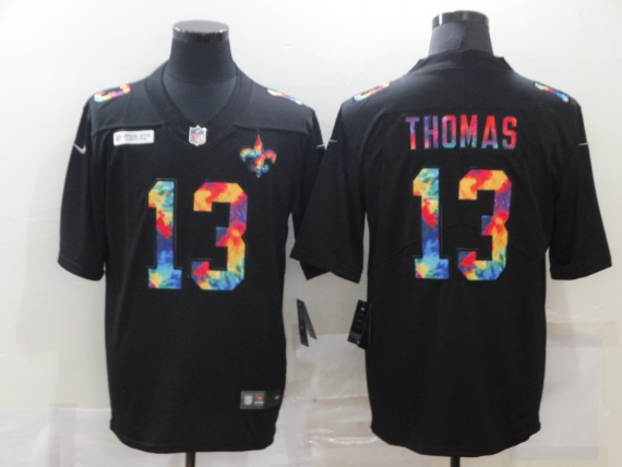 Youth New Orleans Saints #13 Michael Thomas 2020 Black Crucial Catch Limited Stitched NFL Jersey