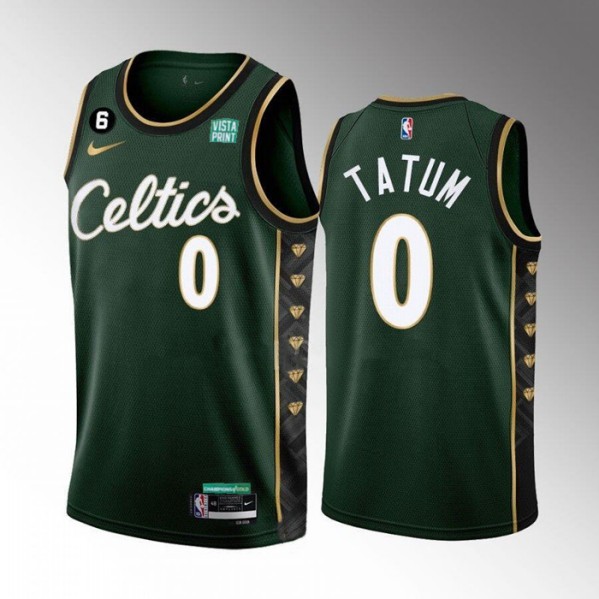 Youth Boston Celtics #0 Jayson Tatum Green 2022-23 City Edition ...