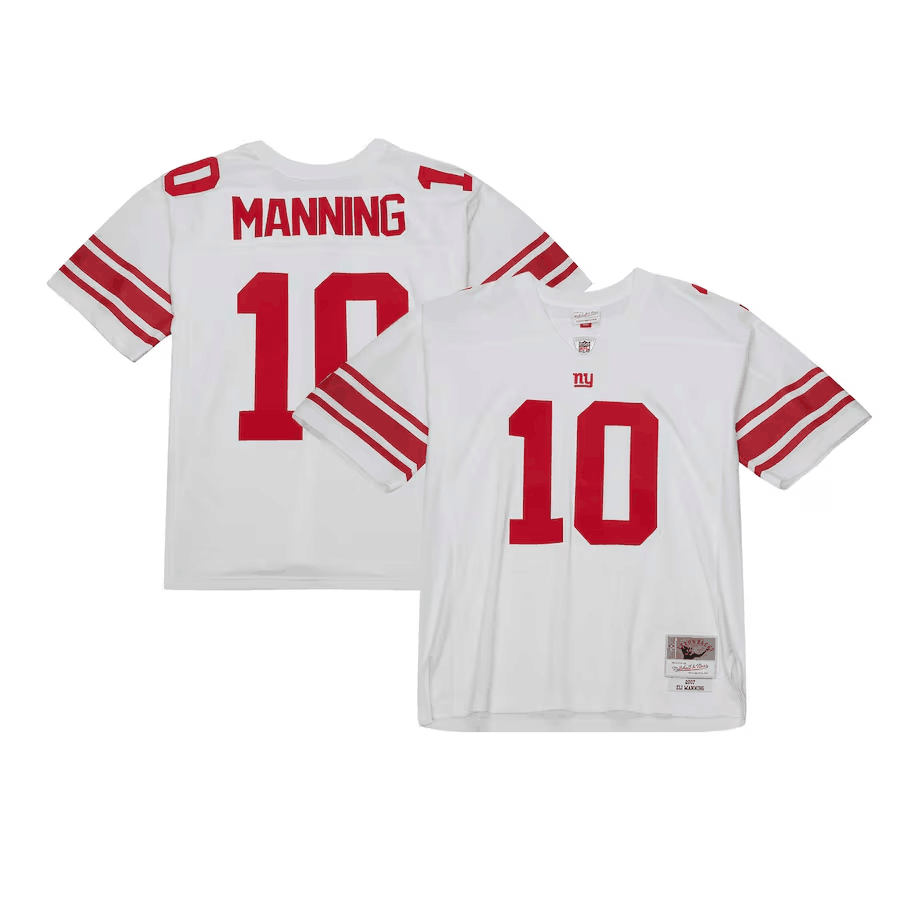 Toddlers New York Giants #10 Eli Manning White Legacy Limited Stitched Football Jersey