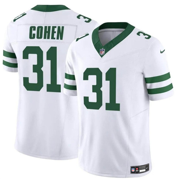 Youth New York Jets #31 Tarik Cohen White 2024 F.U.S.E. Vapor Limited Football Stitched Jersey