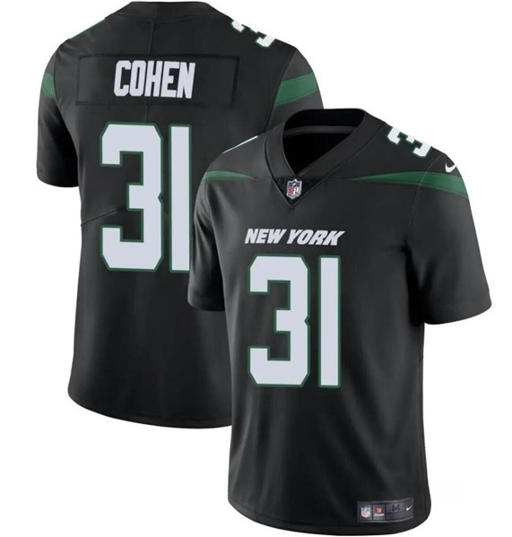 Youth New York Jets #31 Tarik Cohen Black Vapor Untouchable Limited Football Stitched Jersey