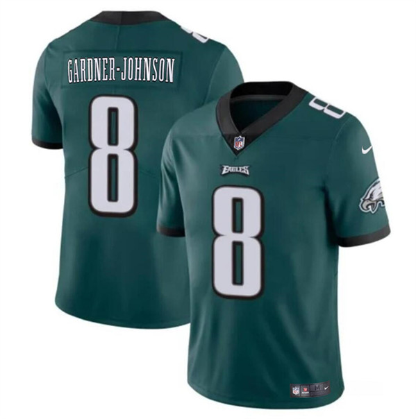 Youth Philadelphia Eagles #8 Chauncey Gardner-Johnson Green Vapor Untouchable Limited Football Stitched Jersey