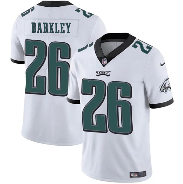 Toddlers Philadelphia Eagles #26 Saquon Barkley White Vapor Football Stitched Jersey