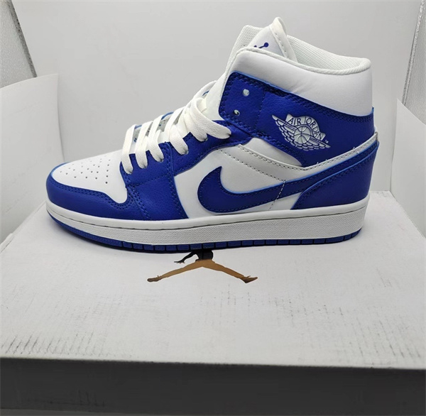 Men's Running Weapon Air Jordan 1 Blue/White Shoes 0299 [Men_Air Jordan ...