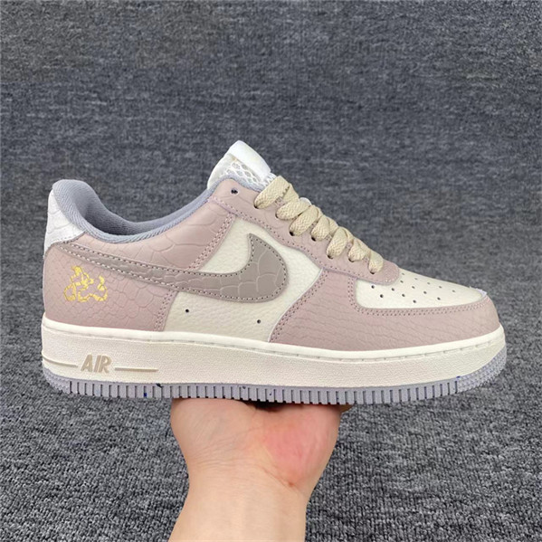 Men's Air Force 1 Low Pink/Cream Shoes Top 314