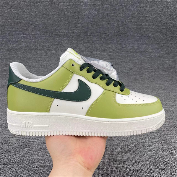 Men's Air Force 1 Low Green/White Shoes Top 319