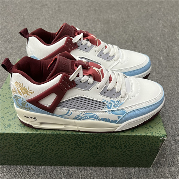 Women's Running weapon Air Jordan 4 White/Blue/Red Shoes 095