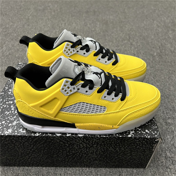 Women's Running weapon Air Jordan 4 Yellow Shoes 093