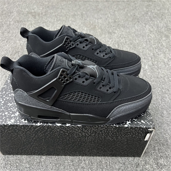 Women's Running weapon Air Jordan 4 Black Shoes 091