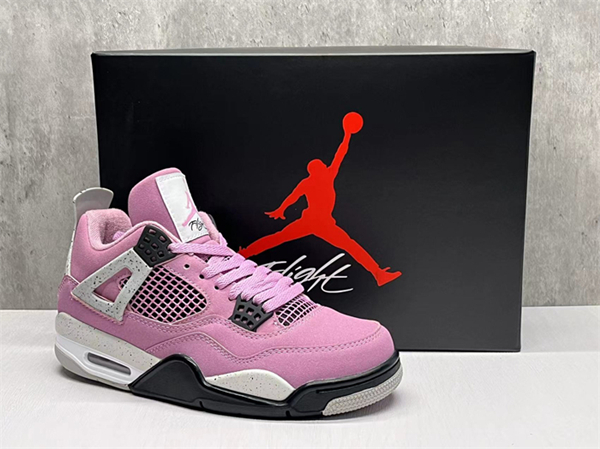 Women's Running weapon Air Jordan 4 Pink Shoes 098