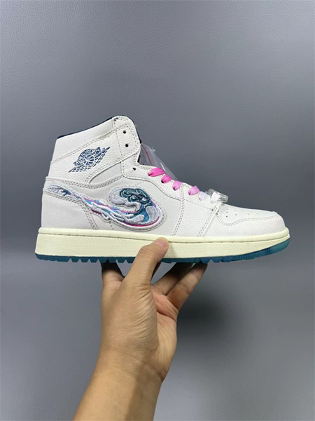 Women's Running Weapon Air Jordan 1 White Shoes 439