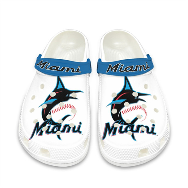 Women's Miami Marlins Bayaband Clog Shoes