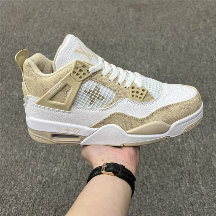 Men's Running weapon Air Jordan 4 White/Gold Shoes 149 [Men_Jordan4_149 ...